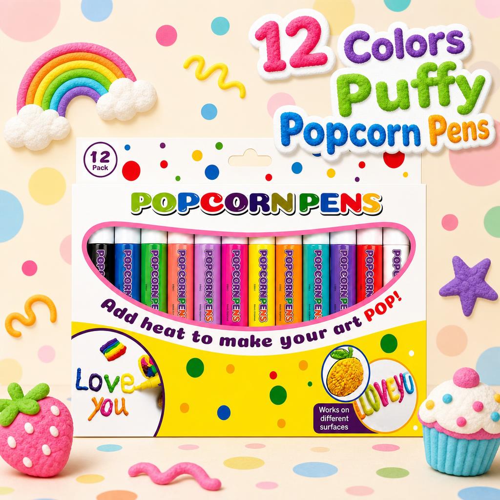 Art Craft Stationery - 12 Color 3D Magic Heat Activated