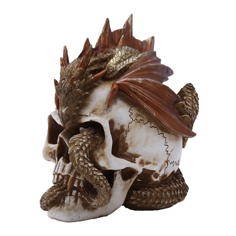 Skull Dragon Resin Figurine -  - đánh giá và giá Art Craft Bar