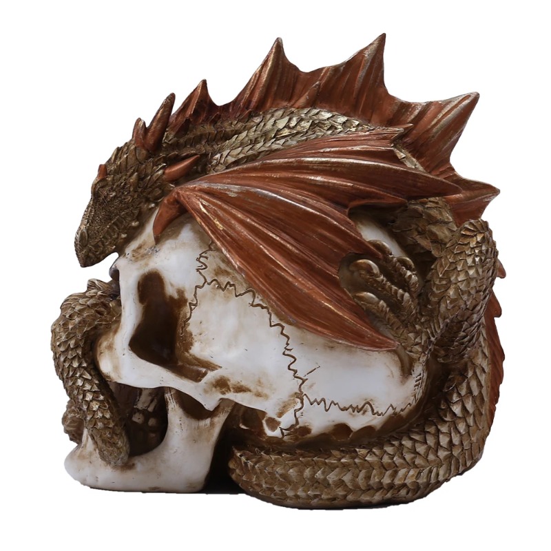 Skull Dragon Resin Figurine -  - đánh giá và giá Art Craft Bar