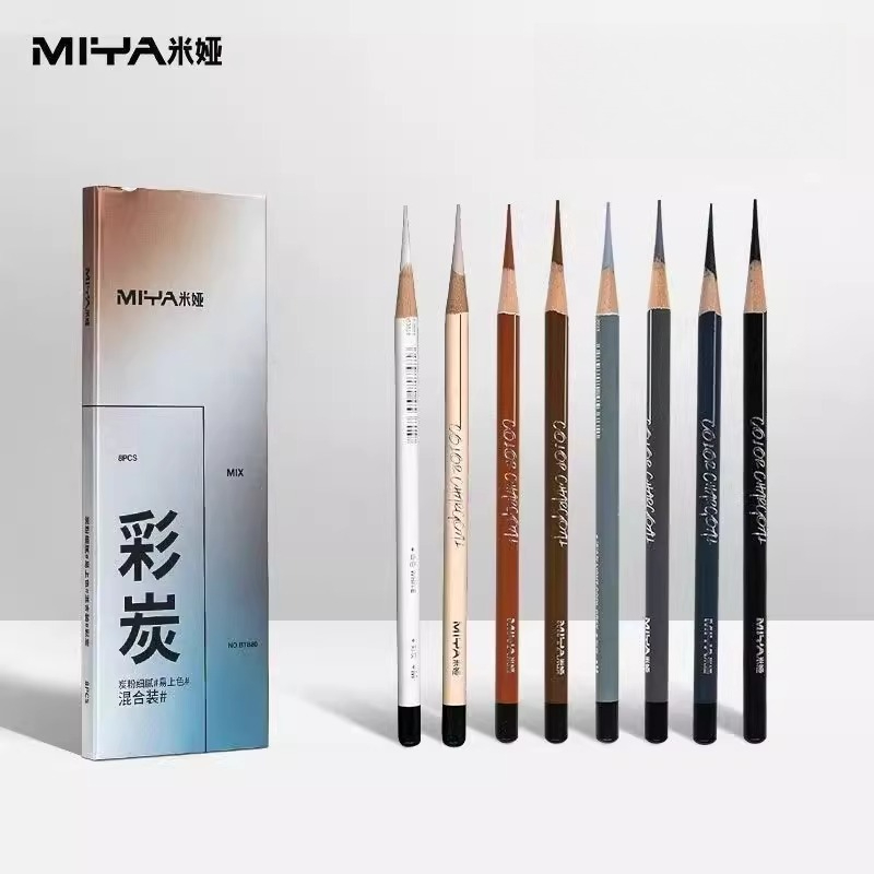 MIYA Colorful Charcoal Pencils - đánh giá và giá Sketching Charcoal Set