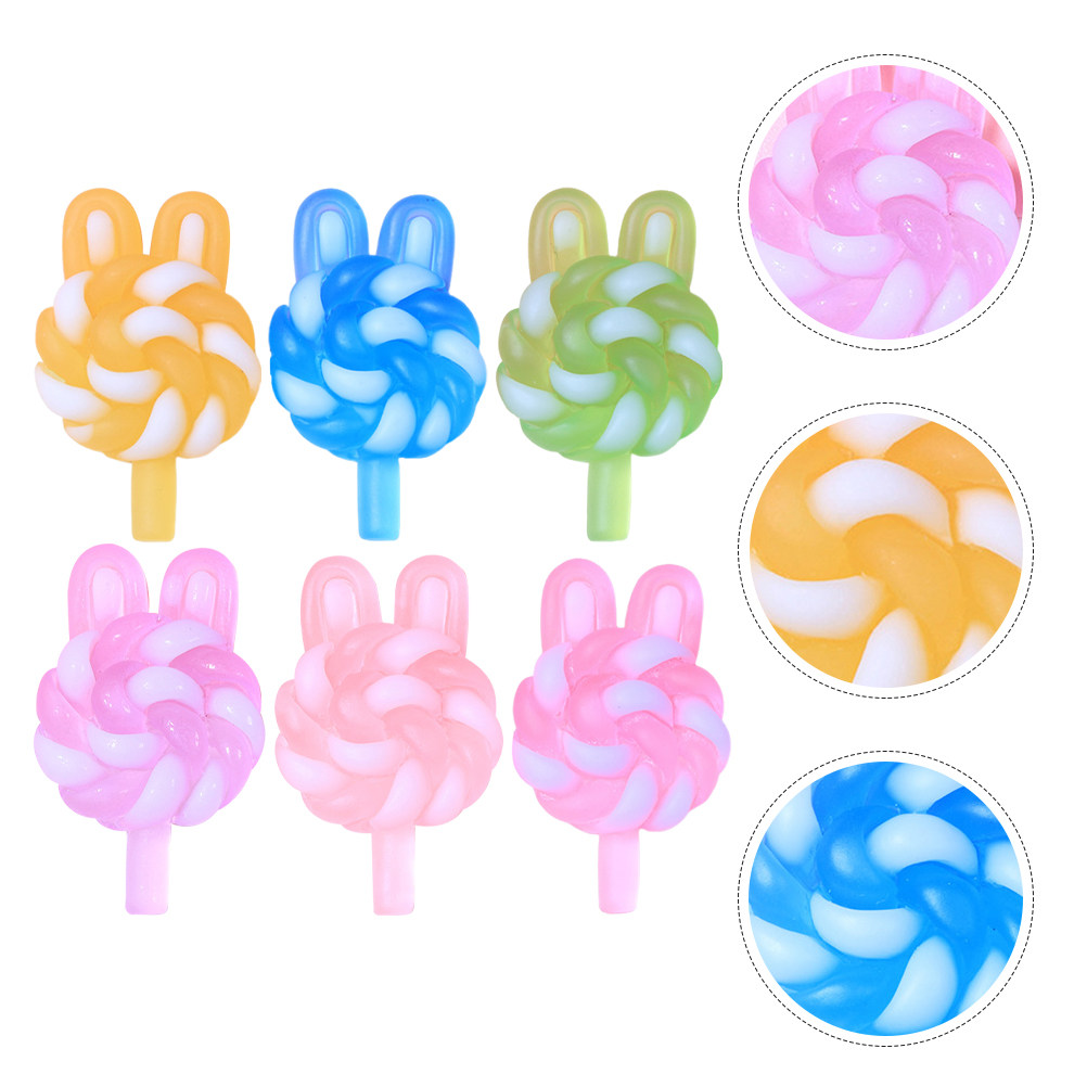 24Pcs Cute Cartoon Lollipop Ch - đánh giá và giá Art Craft Resin