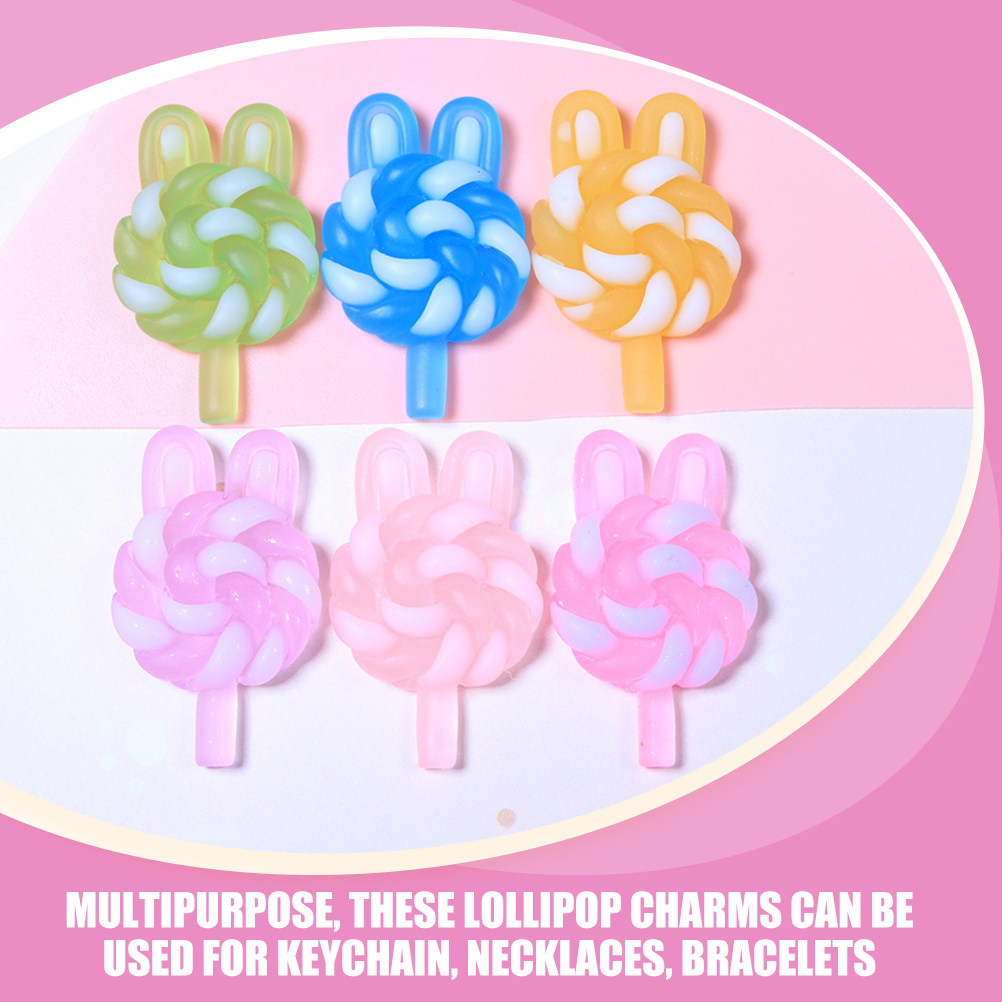 24Pcs Cute Cartoon Lollipop Ch - đánh giá và giá Art Craft Resin