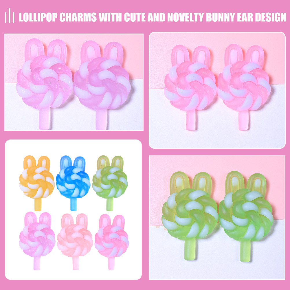 24Pcs Cute Cartoon Lollipop Ch - đánh giá và giá Art Craft Resin