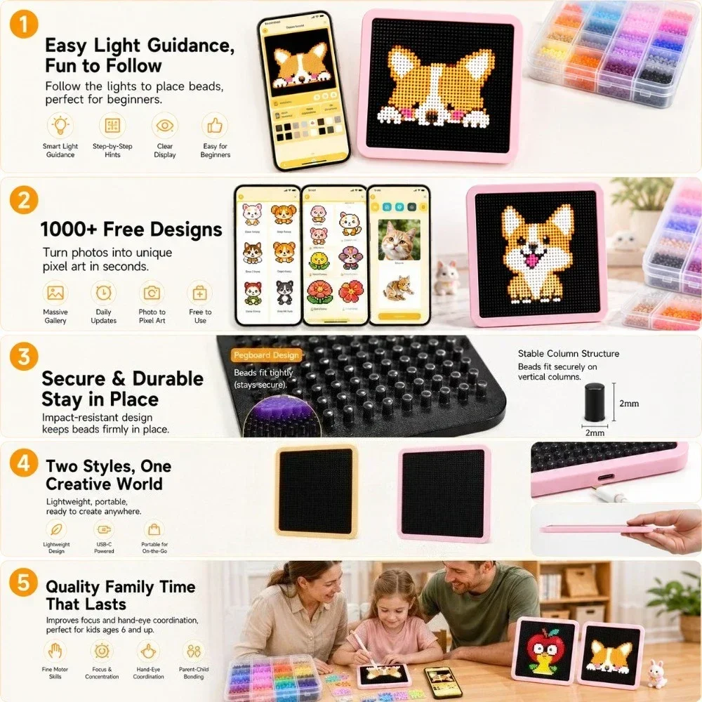 Smart LED Bead Art Board with  - đánh giá và giá Art Craft App