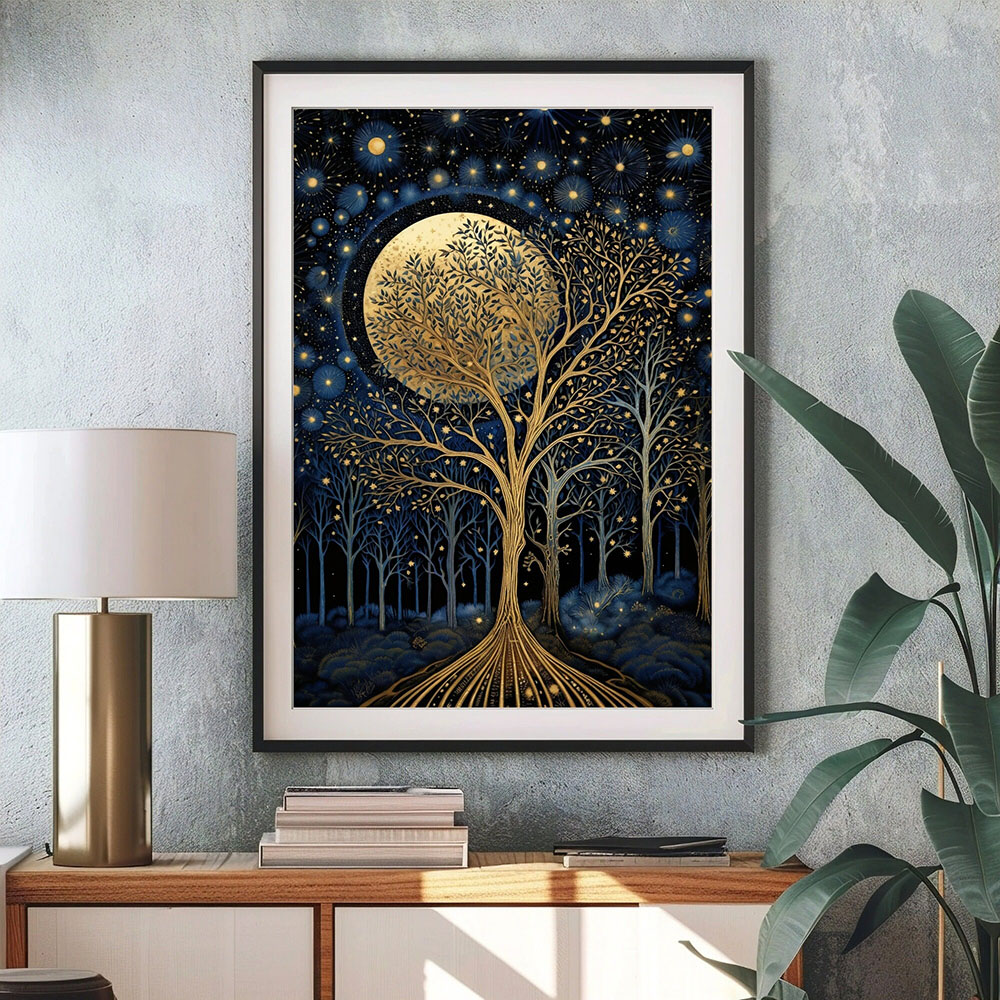 Retro William Morris Moon and  - đánh giá và giá Art Craft William Morris