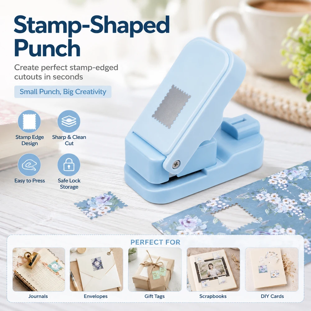 Postage Stamp Edge Paper Punch - đánh giá và giá Art Craft Material