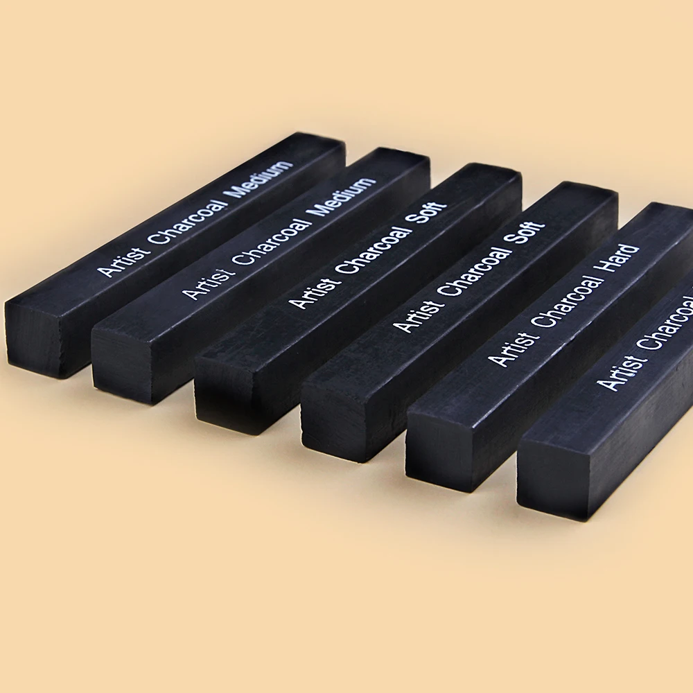 6pcs Sketch Charcoal Bars Set  - đánh giá và giá Sketching Charcoal Set
