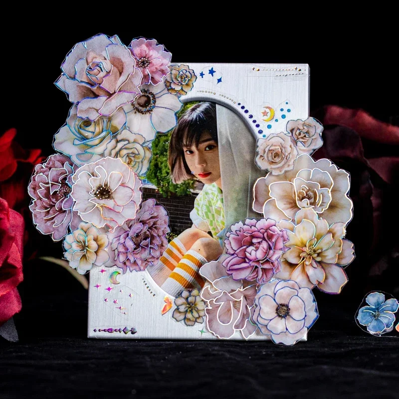 3pcs/pack Flowers Flat Sticker - đánh giá và giá Art Craft Stationery