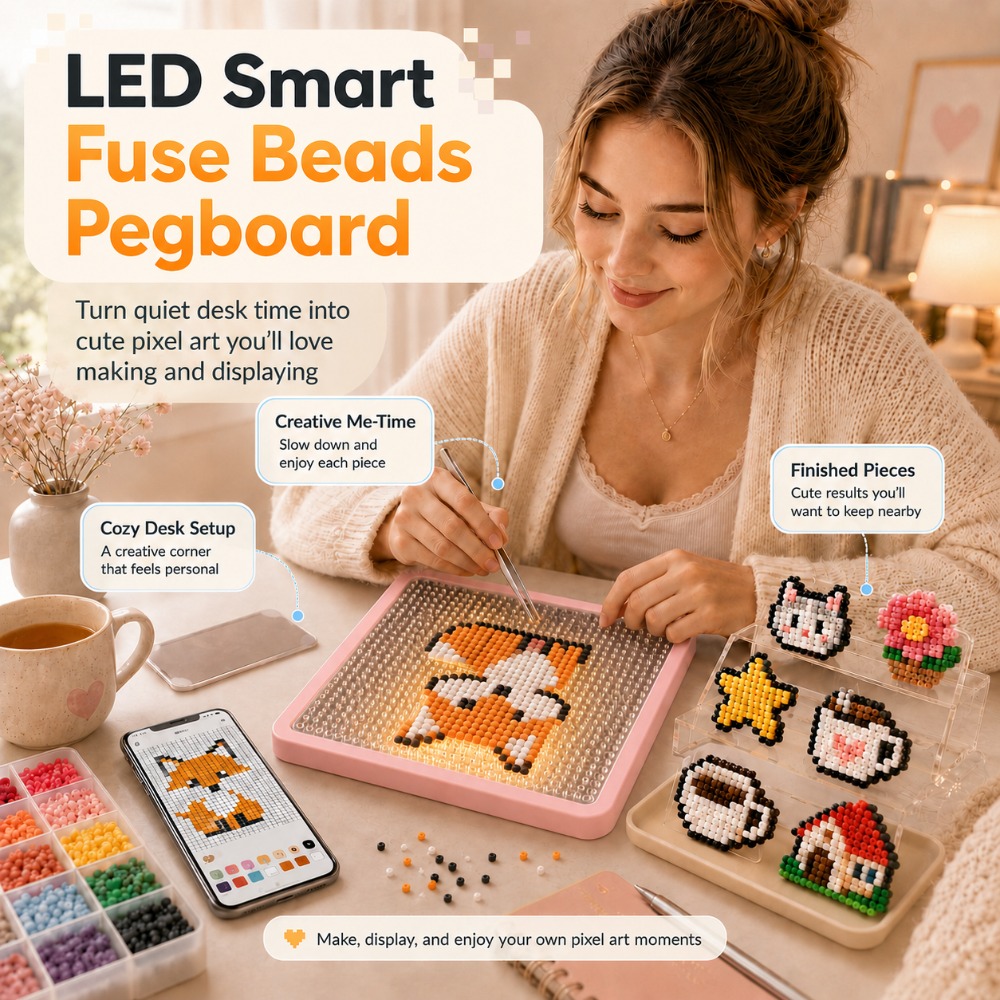 LED Fuse Beads Board with App  - đánh giá và giá Art Craft App