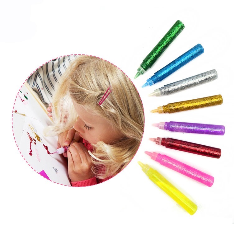 1 Màu Vẽ Lấp Lánh Bột Keo Tự L - đánh giá và giá Art Craft Stationery