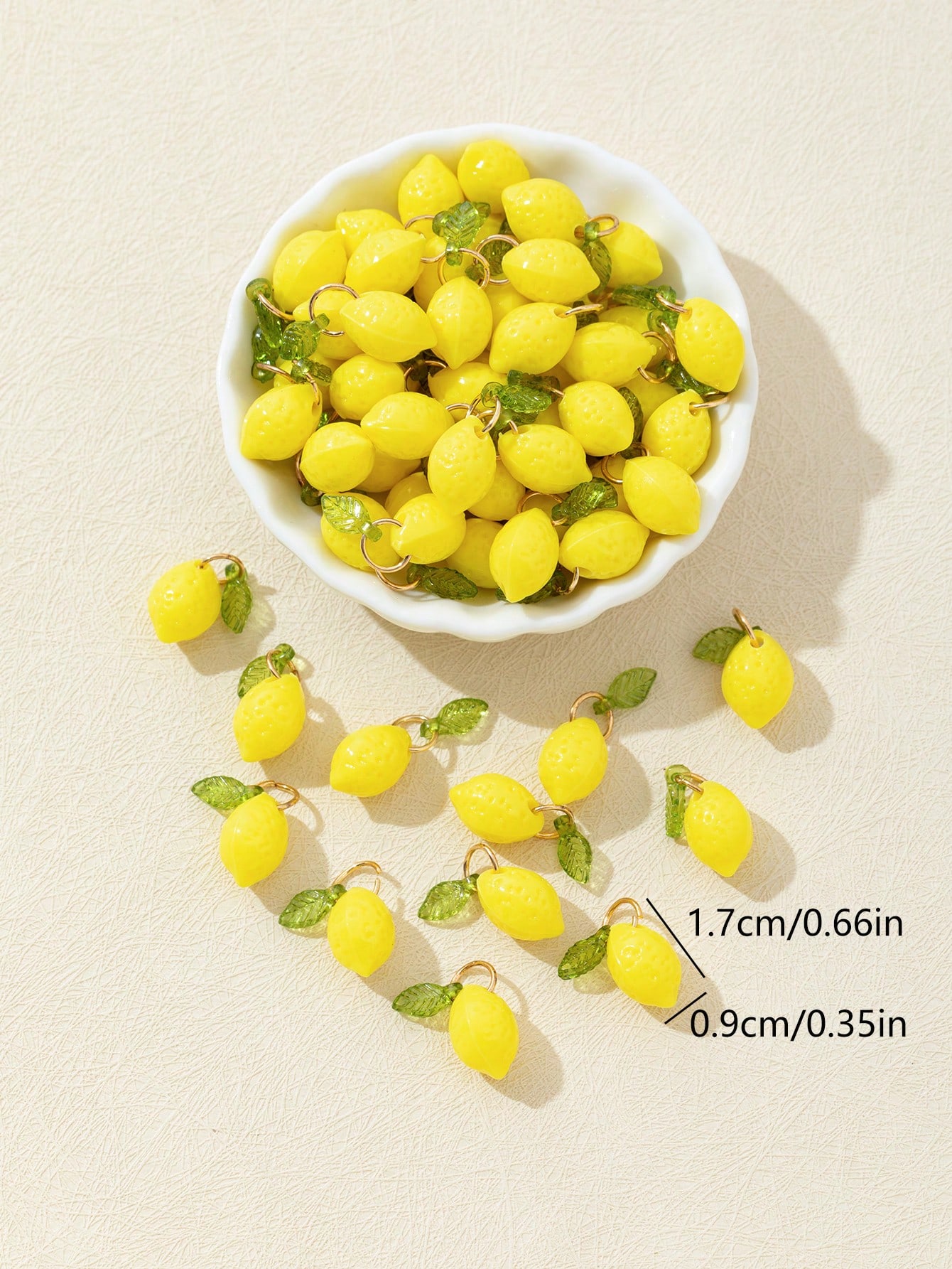 10Pcs 3D Lemon Resin Charms Pe - đánh giá và giá Art Craft Resin