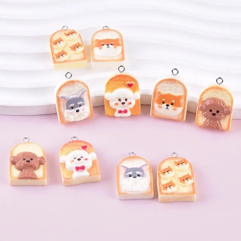 10Pcs Cute Toast Dog Resin Pen - đánh giá và giá Art Craft Resin