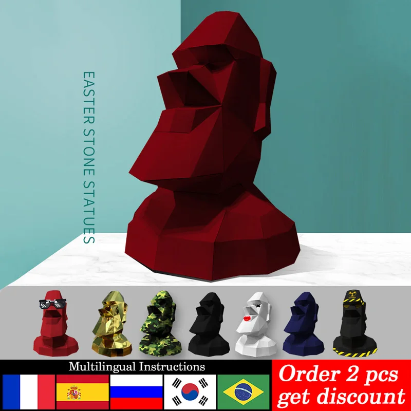 Large Size Easter Island Moai  - đánh giá và giá Art Craft Easter
