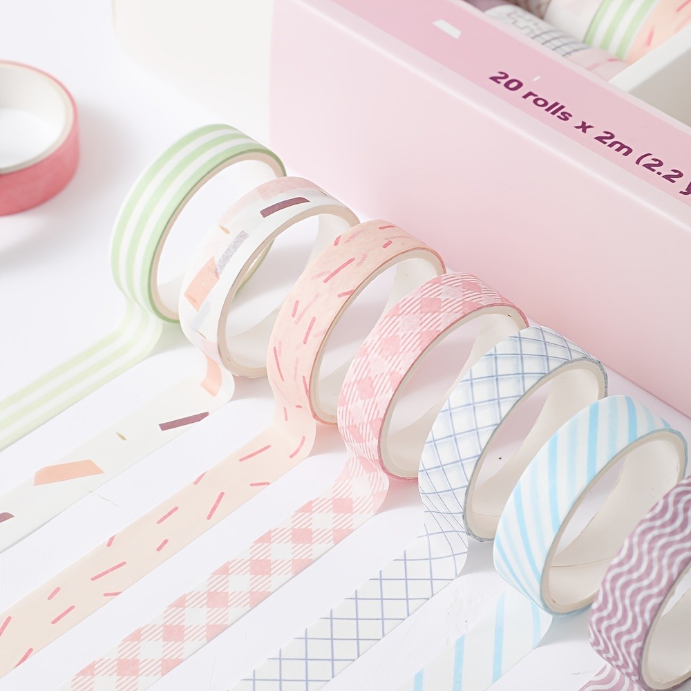 20 Rolls of Macaron Tape, 0.4i - đánh giá và giá Art Craft Stationery