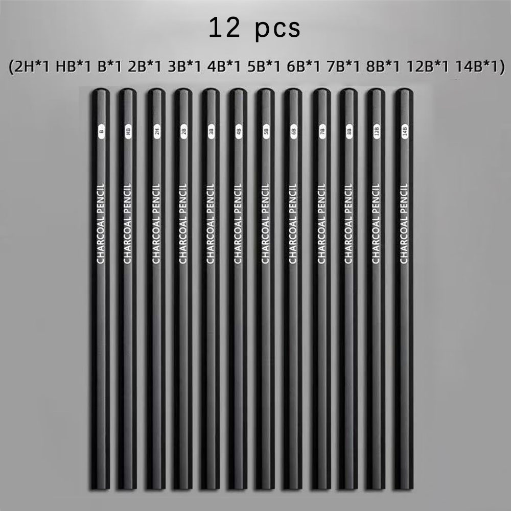 12 pieces Sketching pencil for - đánh giá và giá Sketching Charcoal Set