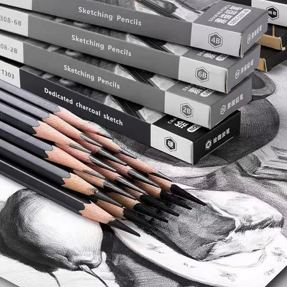 12 pieces Sketching pencil for - đánh giá và giá Sketching Charcoal Set