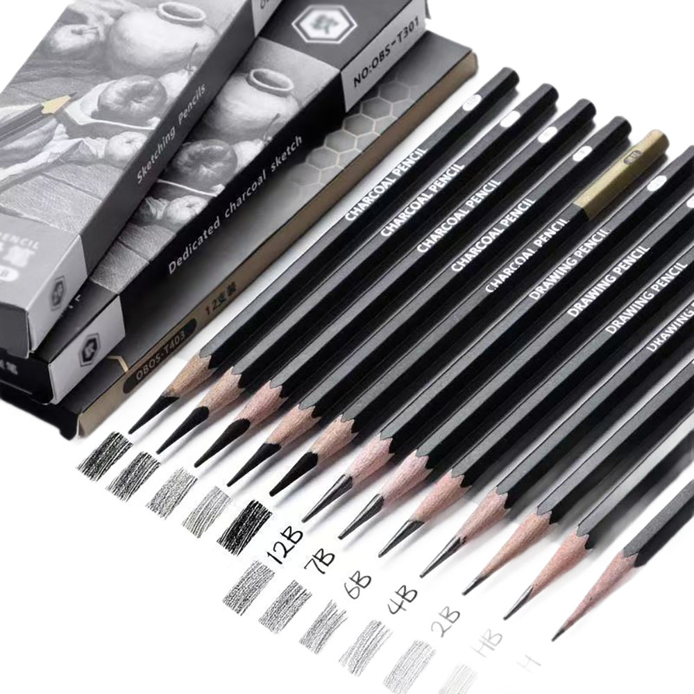 12 pieces Sketching pencil for - đánh giá và giá Sketching Charcoal Set