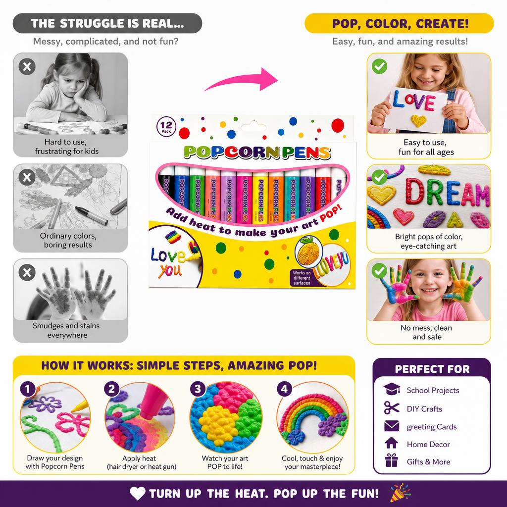 12 Color 3D Magic Heat Activat - đánh giá và giá Art Craft Stationery