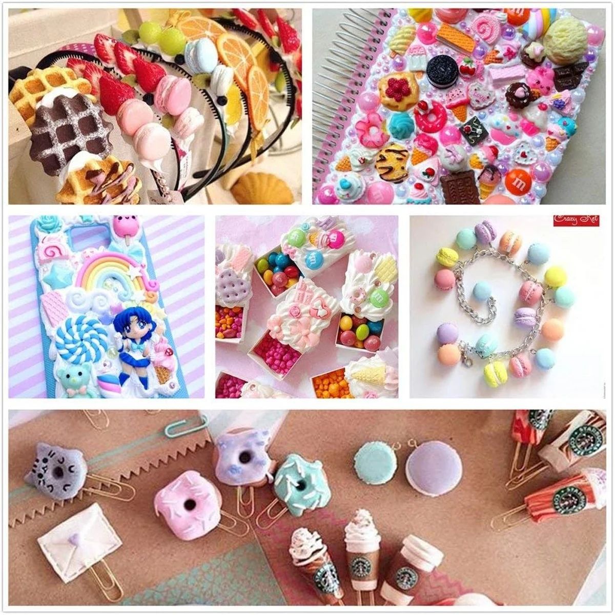 30pcs Random Candy Slime Charm - đánh giá và giá Art Craft Resin