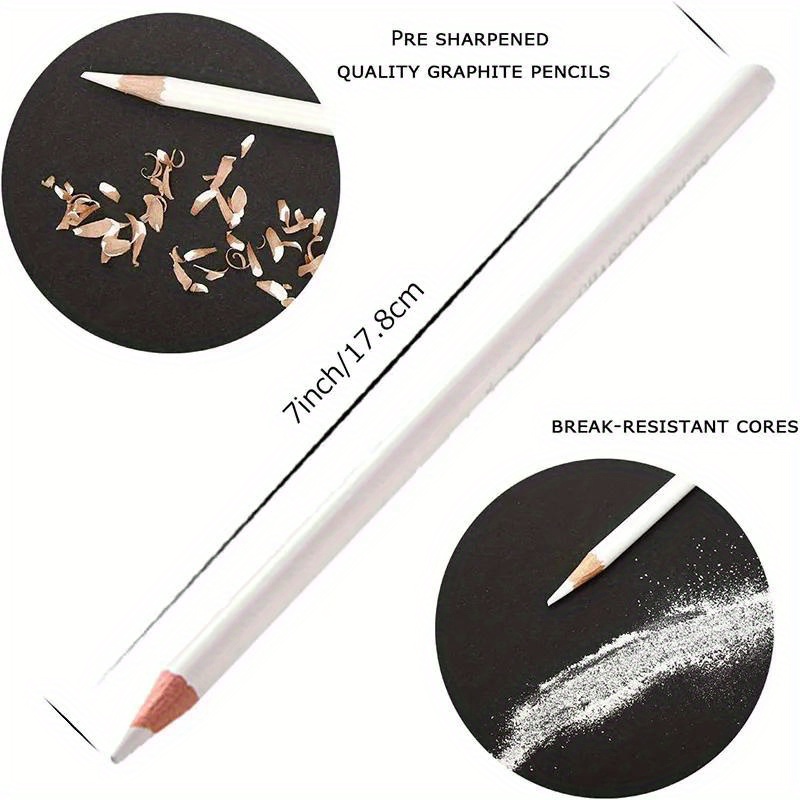 3/6pcsPiece White Charcoal Pen - đánh giá và giá Sketching Charcoal Set