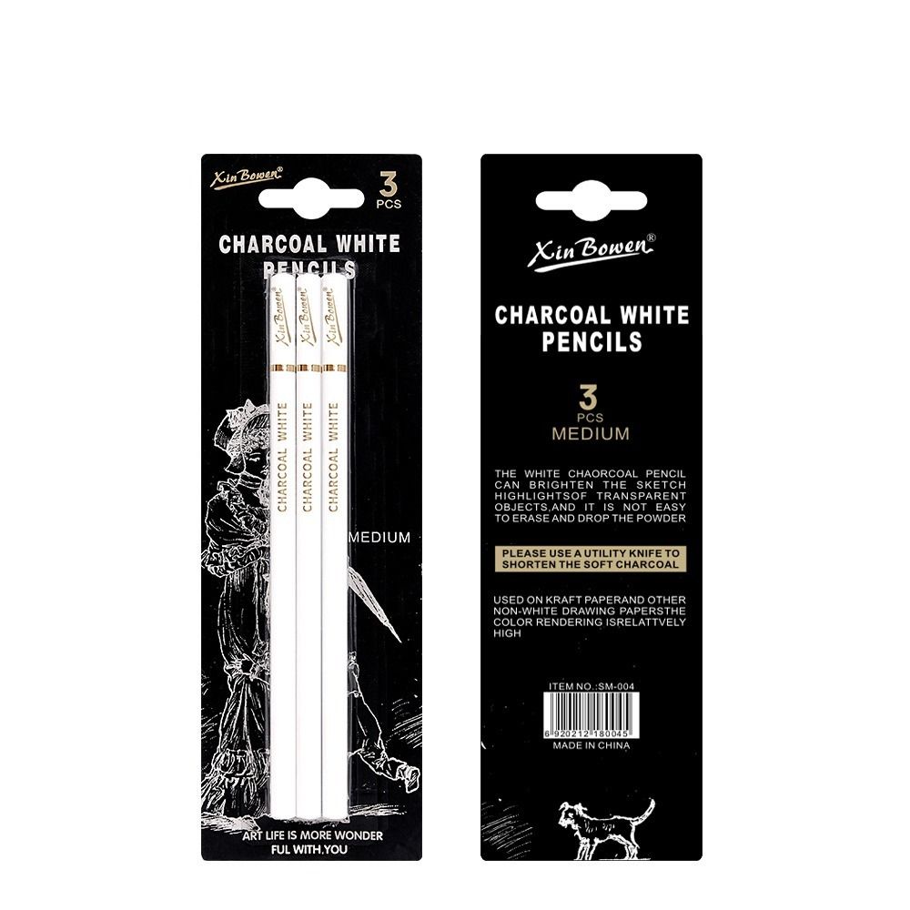 3Pcs Soft/Medium/Hard Charcoal - đánh giá và giá Sketching Charcoal Set
