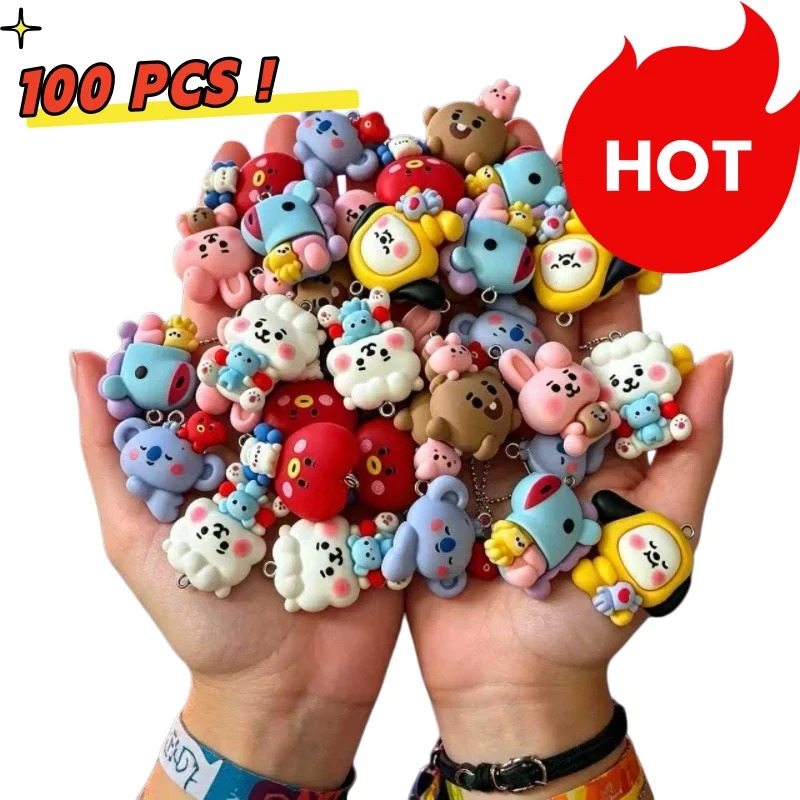 7pcs BT21 Resin Cartoon Charm  - đánh giá và giá Art Craft Resin