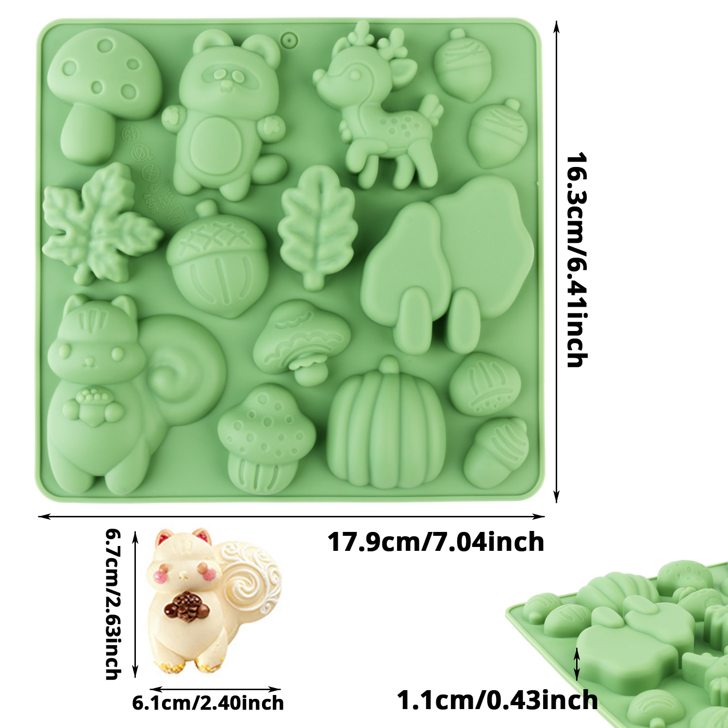 1 Silicone Cake Mold in the Sh - đánh giá và giá Art Craft Resin