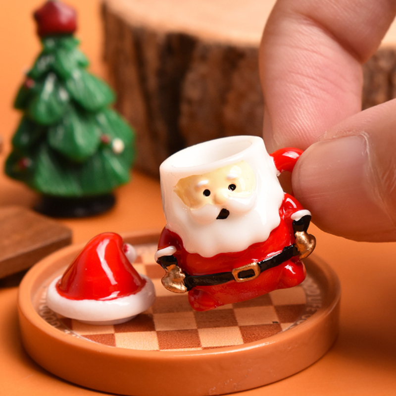 Mini Santa Teacup Ornament - R - đánh giá và giá Art Craft Resin