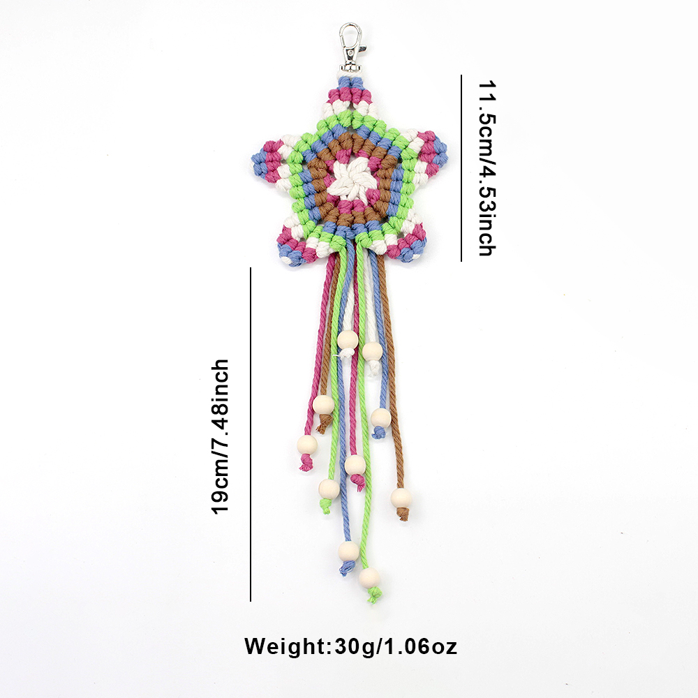 Boho Pentagram Tassel Pendant  - đánh giá và giá Art Craft Material