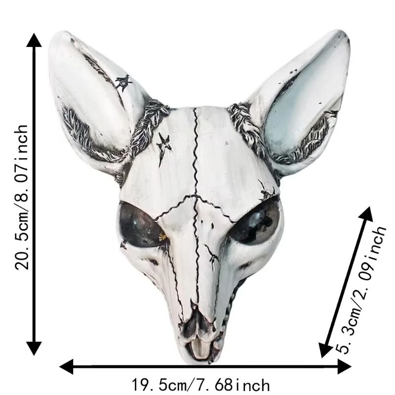 Stereo Fox Skull Wall Hanging  - đánh giá và giá Art Craft Bar