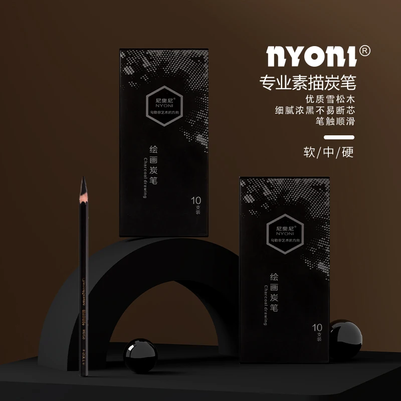 Professional Charcoal Pencils  - đánh giá và giá Sketching Charcoal Set