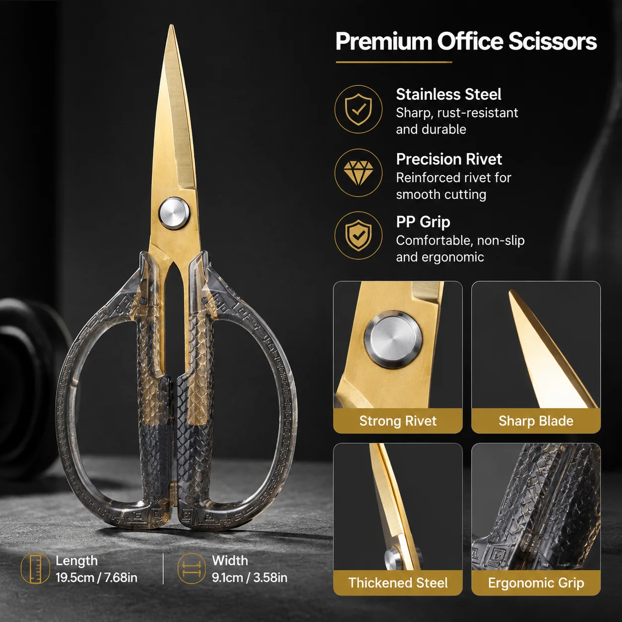 Scissors Stainless Steel Blade - đánh giá và giá Art Craft Stationery